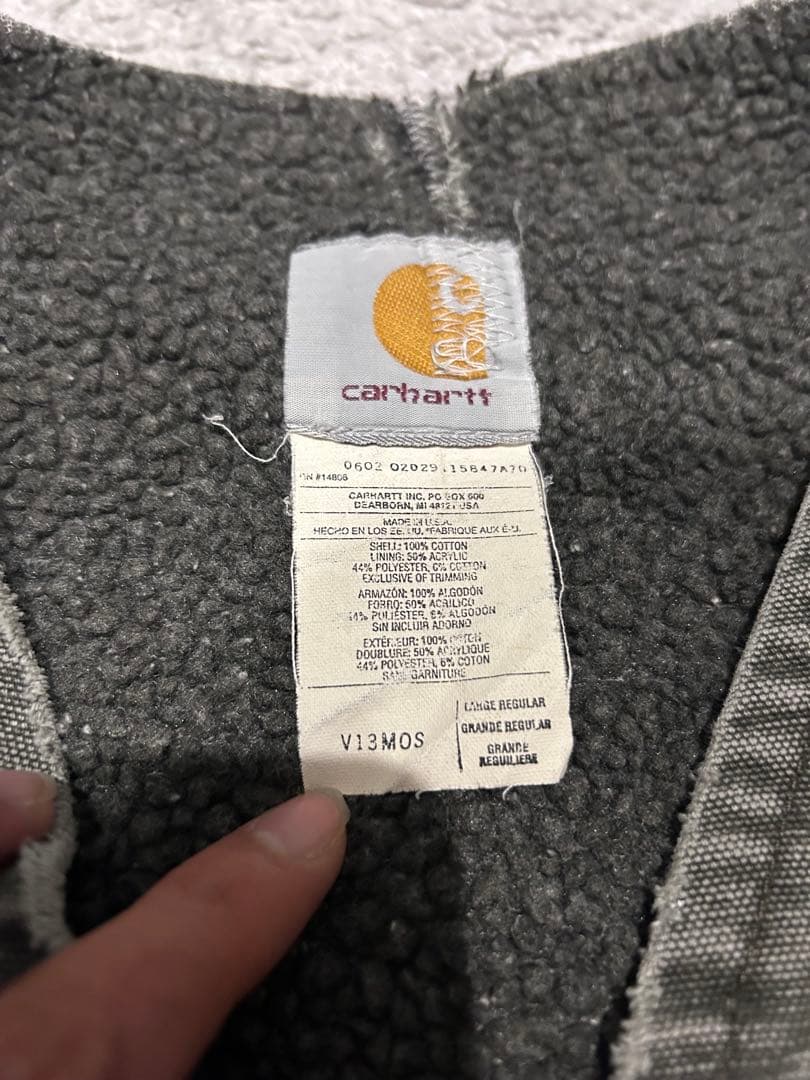 カーハート　ベスト　モスグリーン　※難あり