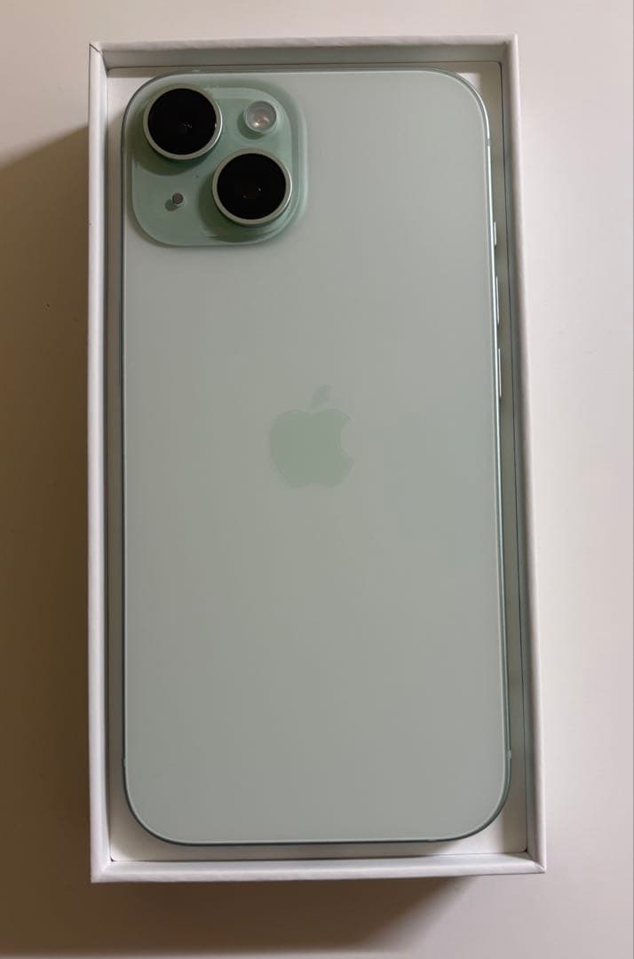 iPhone 15 グリーン 128GB SIMフリー 最大容量90% 純正箱付