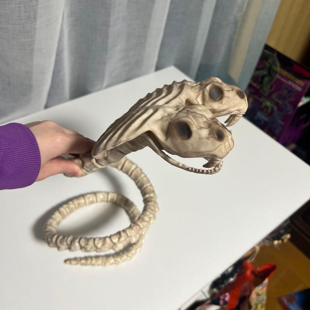 双頭 コブラ 骨格標本 骨 フィギュア ハロウィン