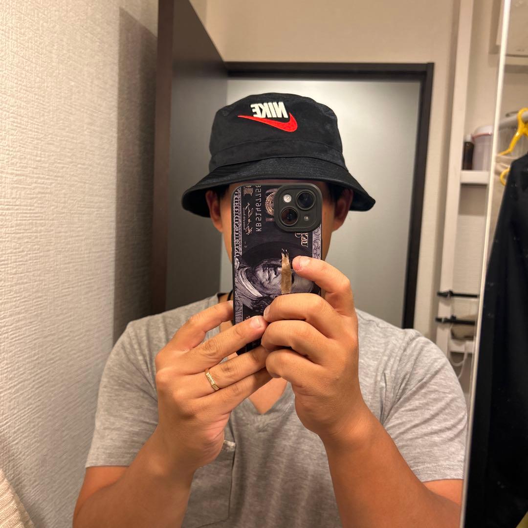 シュプリーム 帽子 ナイキ ダズル クラッシャー バケットハット ブラック