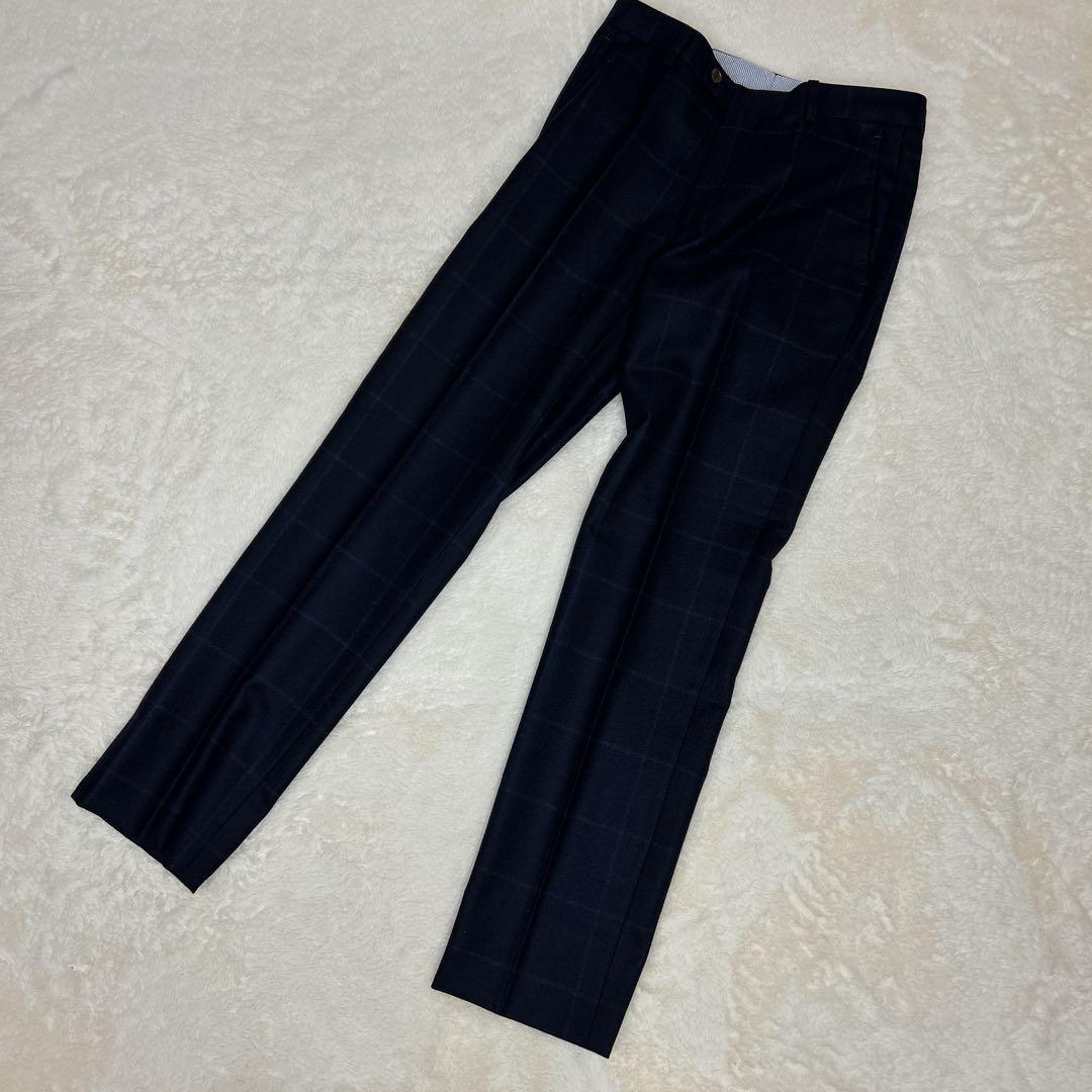 ✨美品✨ 麻布テーラー スリーピース ネイビー チェック S〜M相当