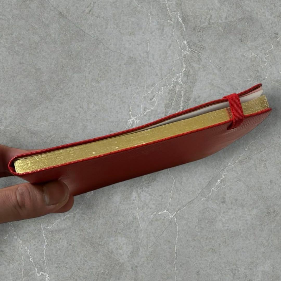 ノート・メモ帳 Louis Vuitton epileather handnote red