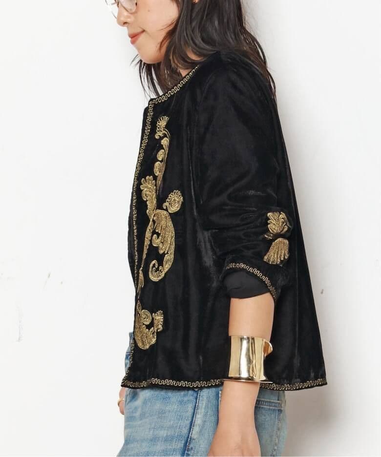 COUTURE D’ADAM/クチュールドアダム】Velvet Embroid