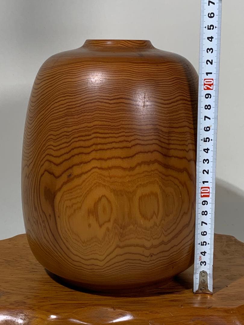 屋久杉　花瓶壺　焼印有り
