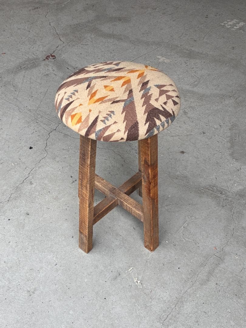vintage stool オルテガスツール　ペンドルトン　ネイティブ柄