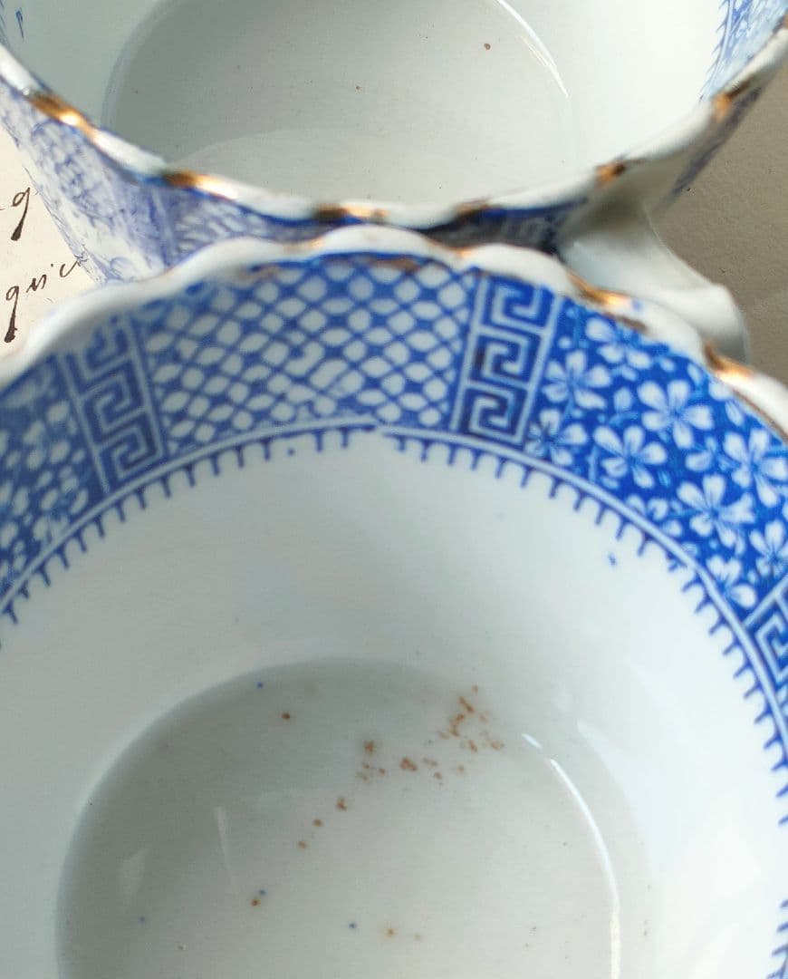 美品　Luneville　DENTELLE　c&s　フランスアンティーク