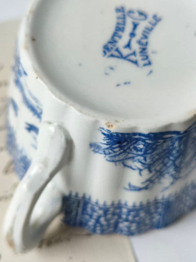 美品　Luneville　DENTELLE　c&s　フランスアンティーク