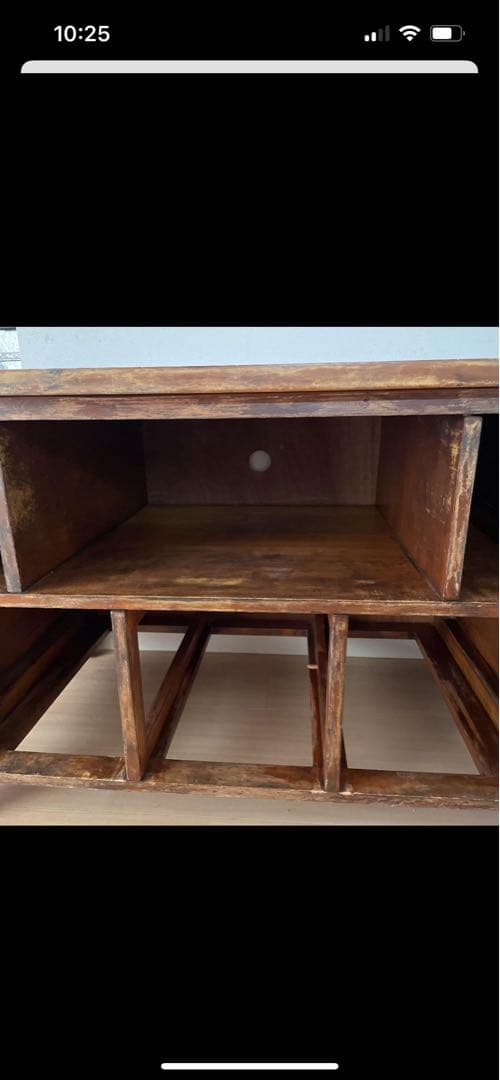 アンティーク。しっかりとした重量感のある一生物の棚です。テレビ台　収納台リビング