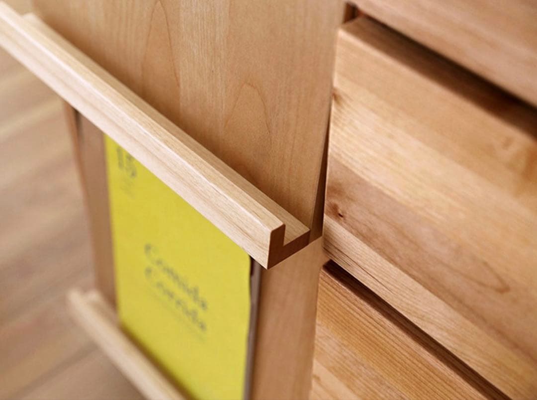 高野木工　ナチュラルマガジンラック