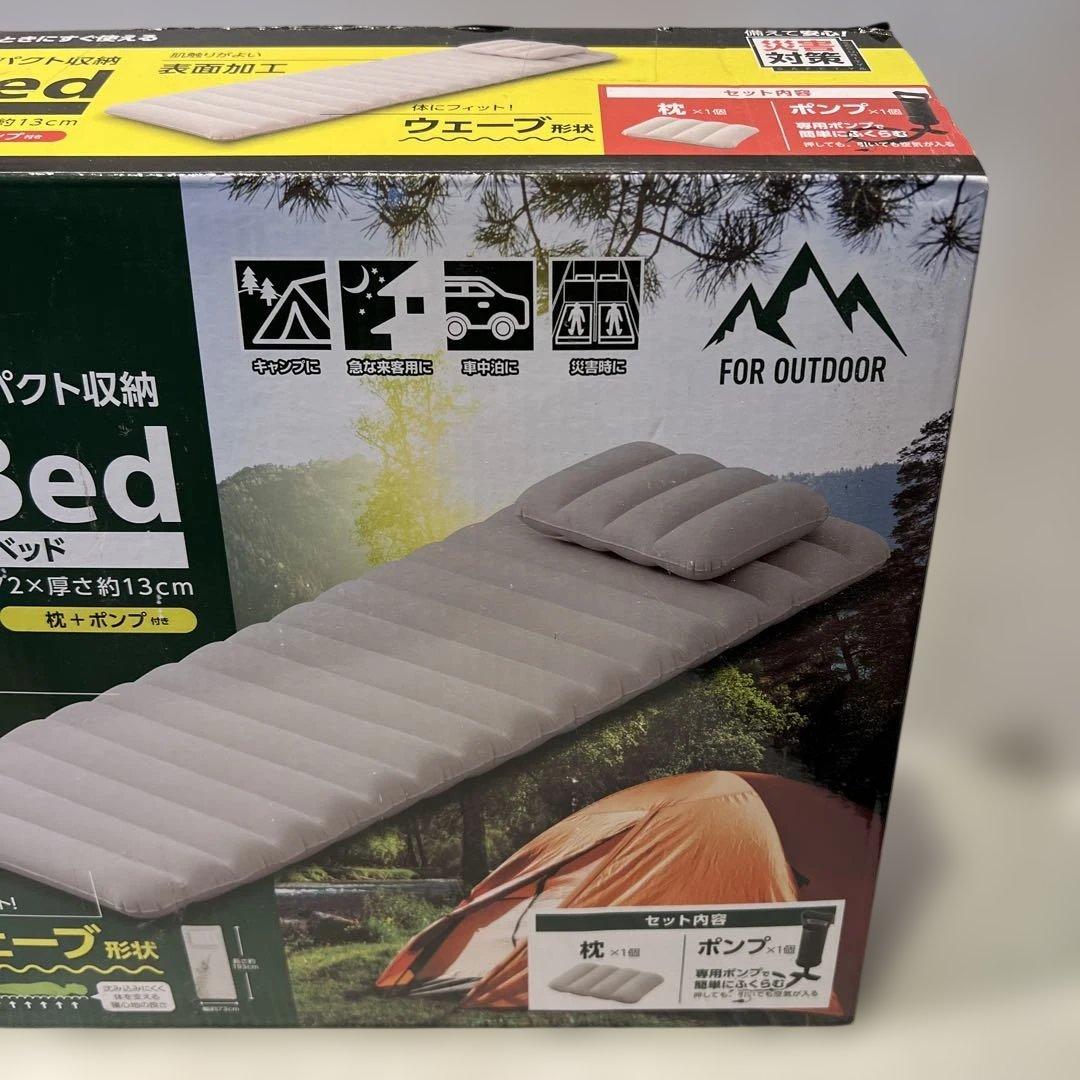 一回使用　防災キャンプグッズ　IRIS エアベッド ABD-1NTP