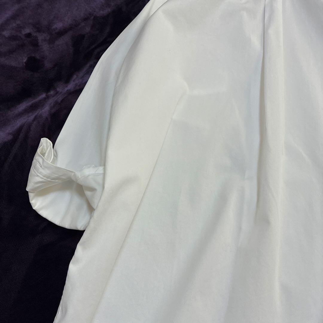 DEUXIEME CLASSE ドゥーズィエムクラスホワイト長袖コットンシャツ