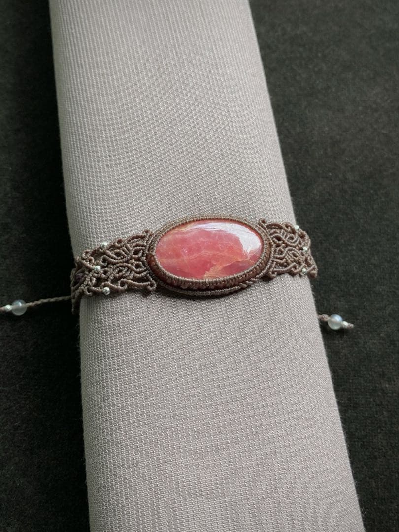 インカローズ　マクラメブレスレット