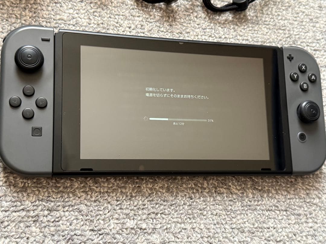 Nintendo Switch 本体 グレー 付属品完備　おまけ付き