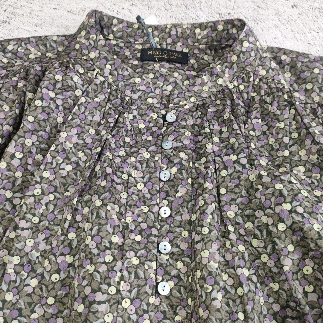 24SS 新品　HUG Ō WäR　LIBERTY　ギャザープルオーバーブラウス