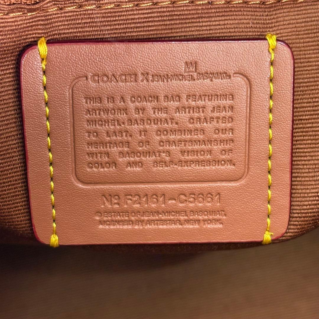 【COACH】 タグ有り バスキア コラボ ショルダーバッグ 2way ブラック