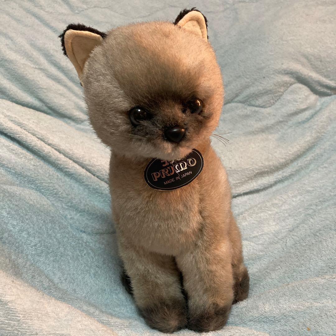 プリモ　日本製　シャムネコ　ぬいぐるみ　中古品