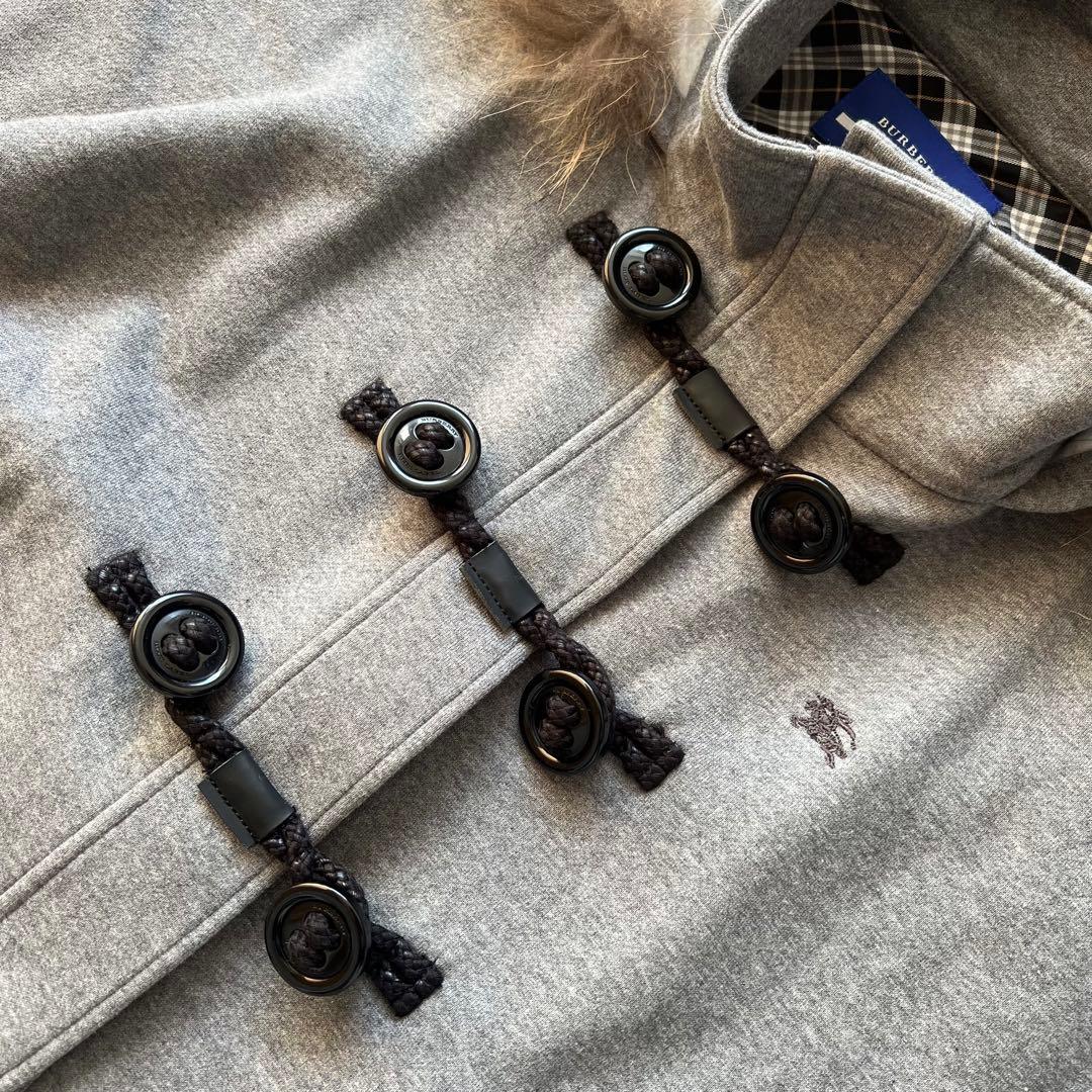 Burberry バーバリー　ファー付き　ポンチョ　コート