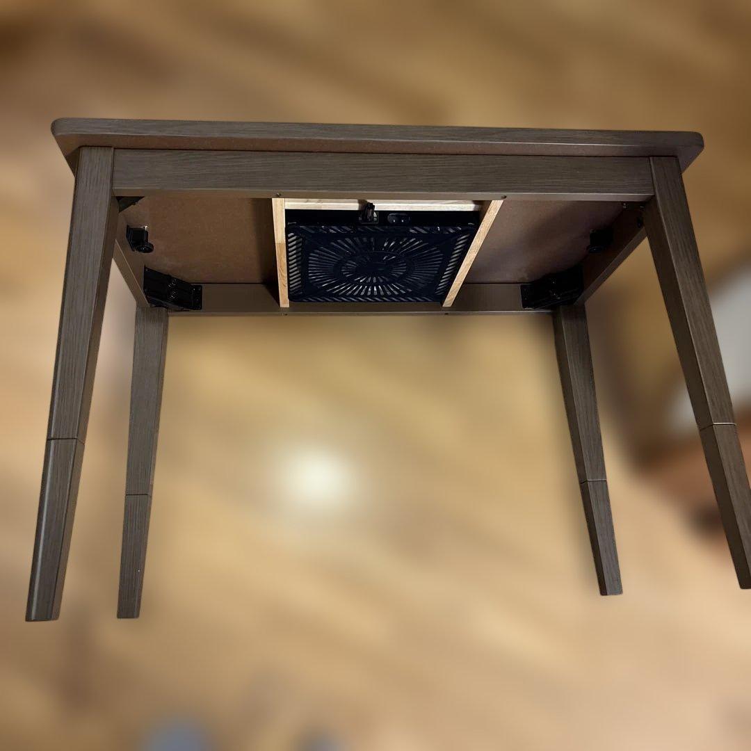 ユアサ　フェリス90E(BR) ソファに合わせる2WAYこたつ ブラウン