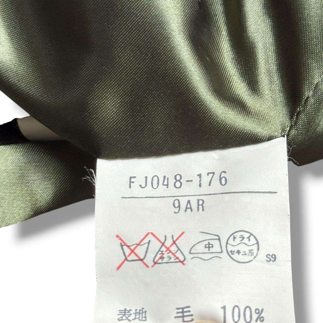 Burberrys ウール 千鳥格子 テーラードジャケット ベージュ レザー M