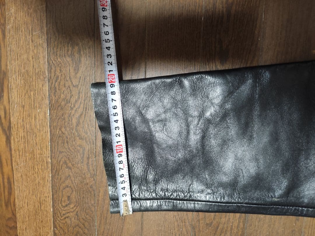 Back Drop レザーパンツ 31 ブラック