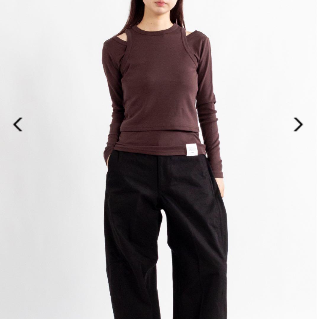 25SS 完売　HYKE LAYERED LONG-SLV TEE