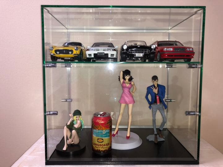 高級ガラスケースＫ☆フィギュア☆1/18☆コレクション☆ガラスケース☆ミニカー