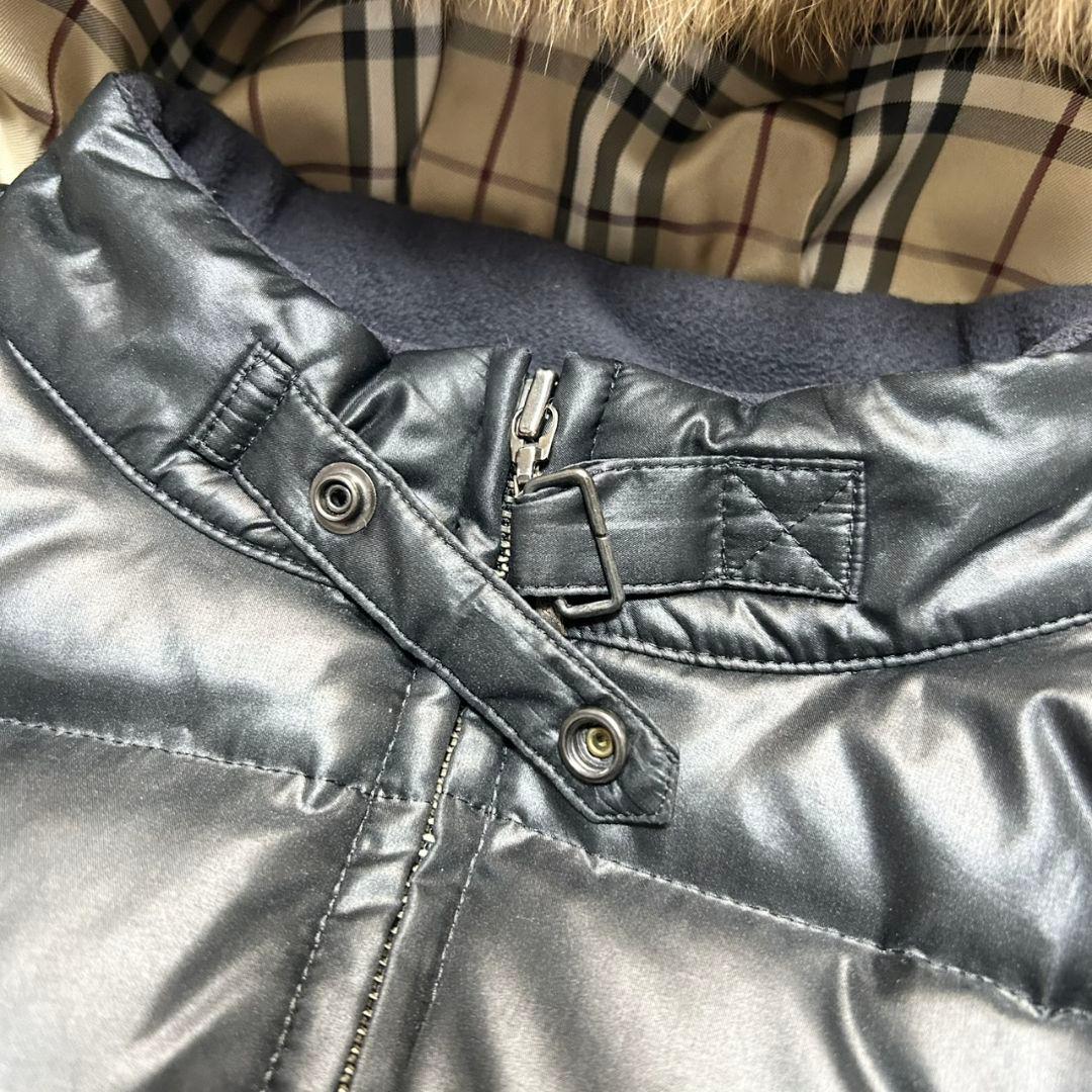 【美品】バーバリー ダウンジャケット ノバチェック 3way 取り外し可 130