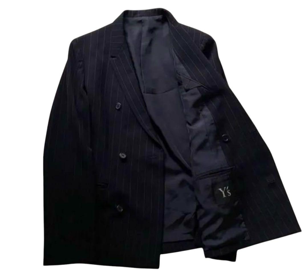 Y's archive setup ダブルブレスト ストライプ スーツ