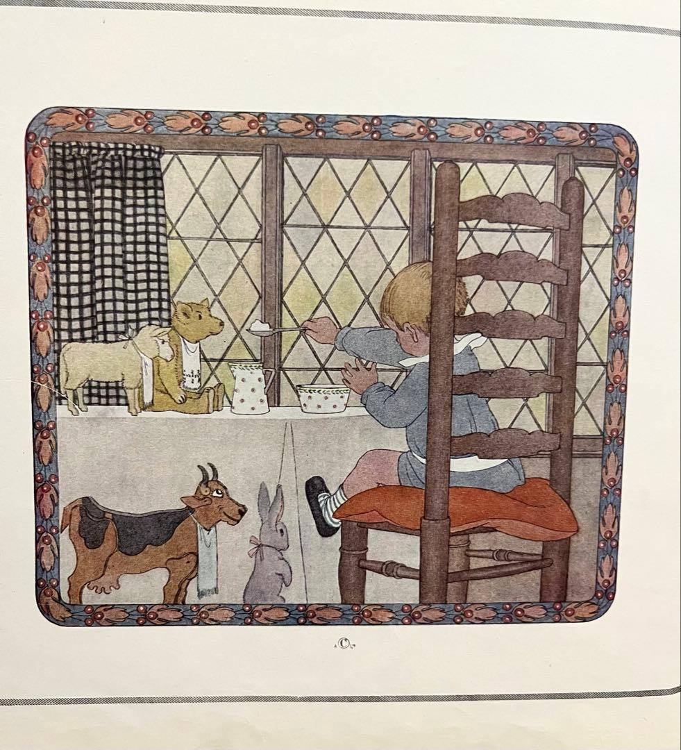 No.378 希少 洋書 古書 ル・メール 絵本 アンティーク 童謡