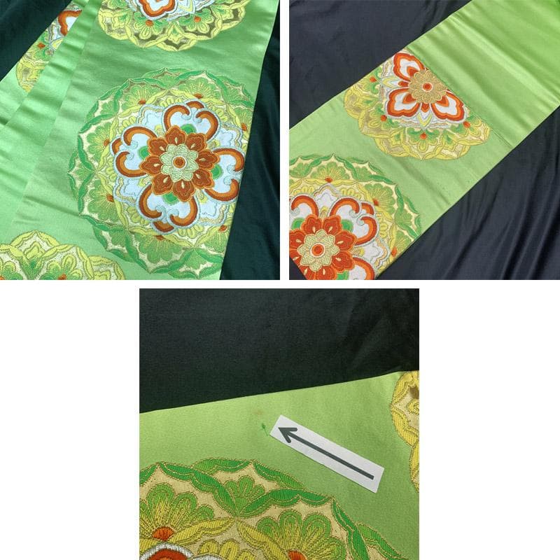 503ag93■七五三 七歳 女児 着物&六通袋帯&長襦袢 鳳凰 金彩■状態良好