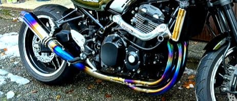 z900rs Kファクトリーフルエキ&マーヴェリックサイレンサーセット　チタン
