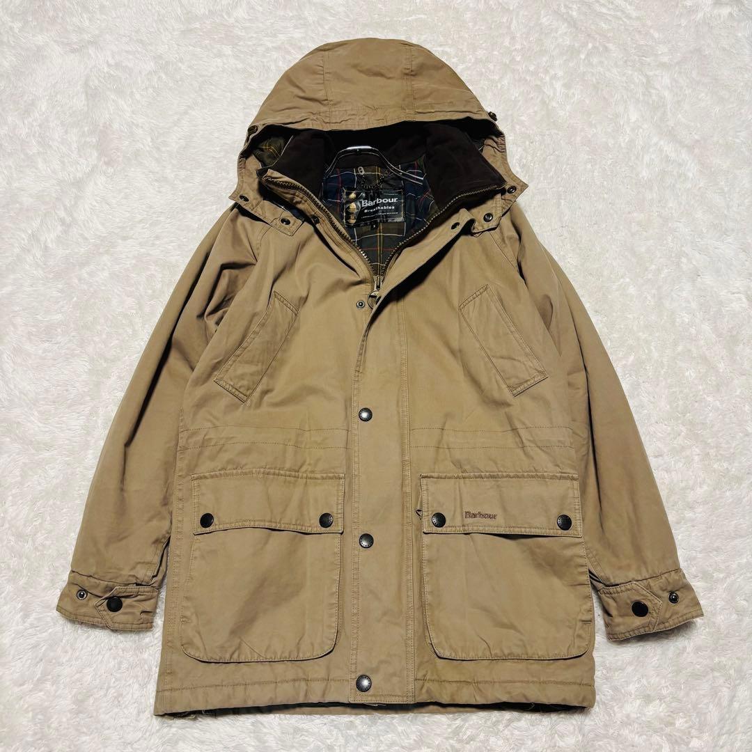 希少 00s バブアー デュラコットンパーカ オイルドジャケット 中綿 コート