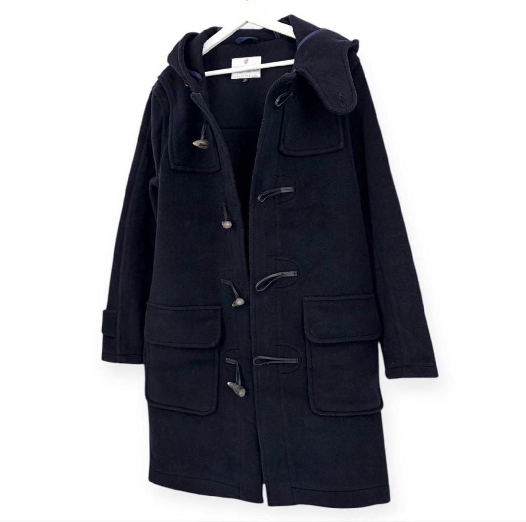 ザ*リ様 【モンゴメリー】ヘリンボーン ダッフルコート　ネイビー