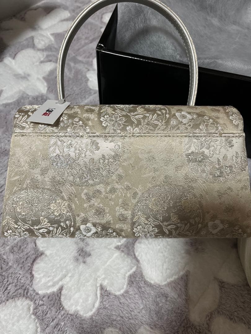 期間限定お値下げ！正絹帯地の一輪館の礼装用草履・バッグセット