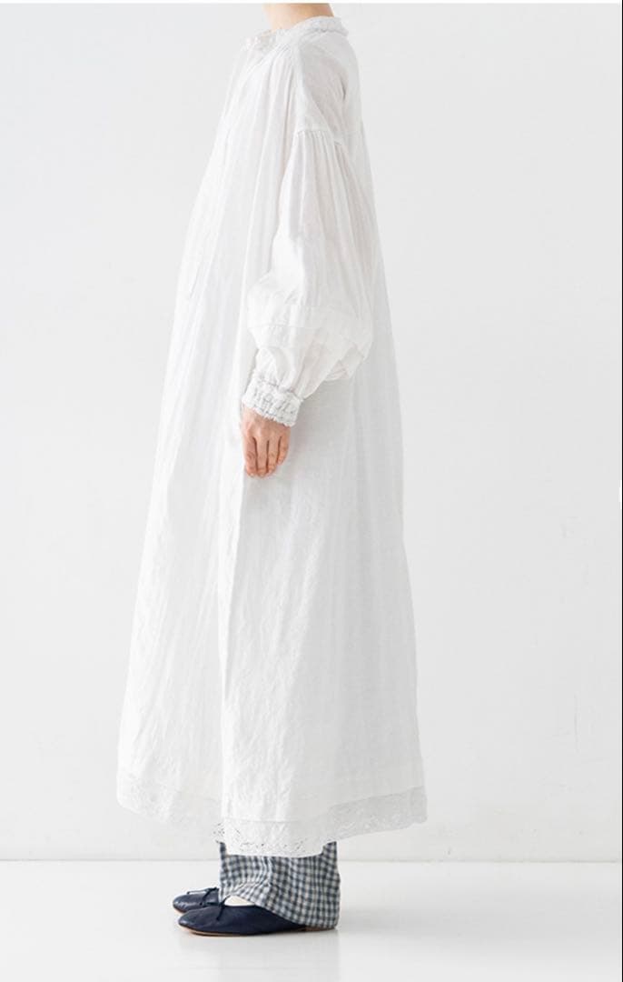 12月7日まで限定価格⭐︎【UpcycleLino】近江晒しレースワンピース