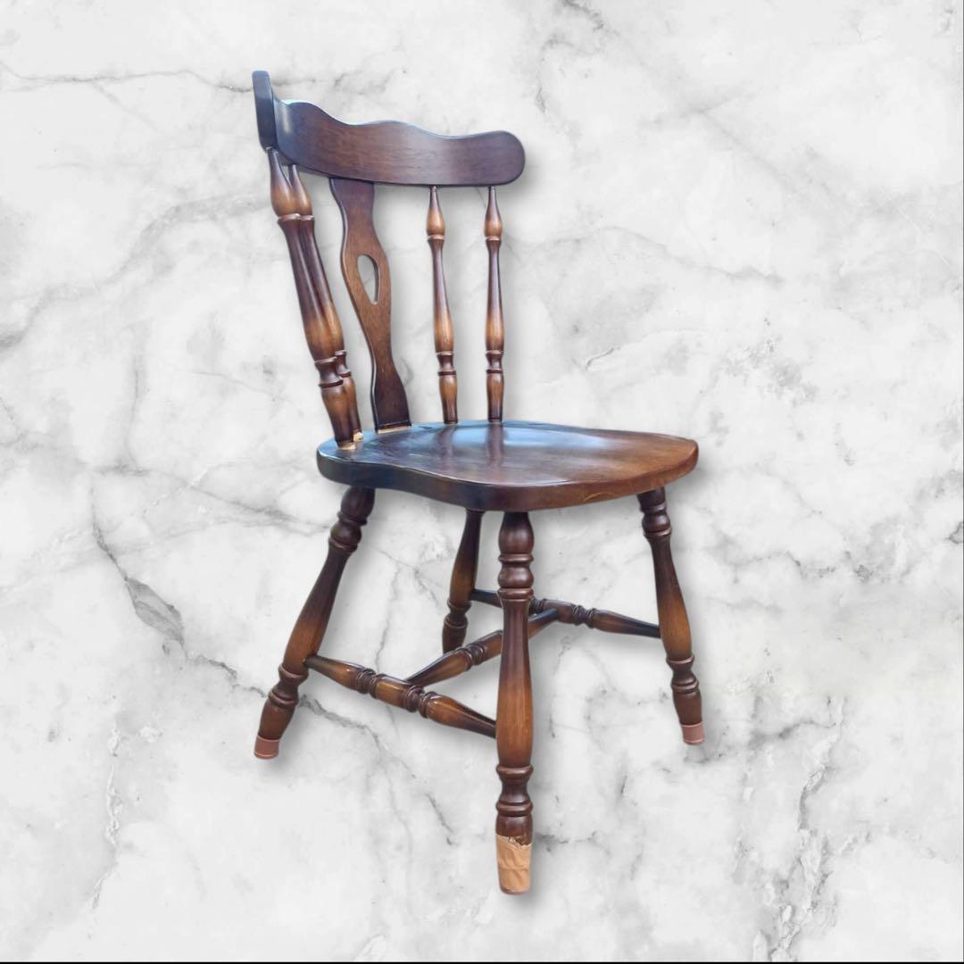 ③キツツキマーク 飛騨産業 木製チェア