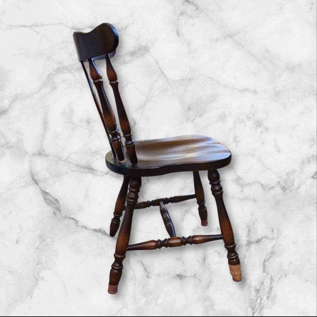 ③キツツキマーク 飛騨産業 木製チェア