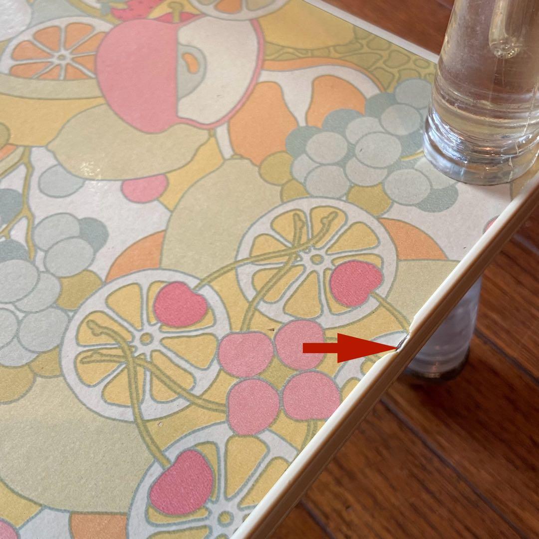 昭和レトロ　キッチンワゴン　果物柄　レトロポップ　当時物