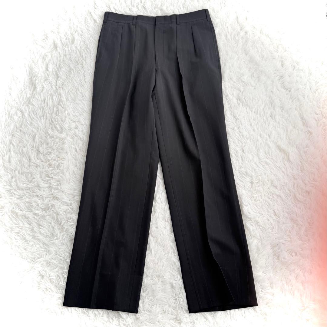 Burberrys バーバリー スーツ ダブル ネイビー ストライプ 背抜き