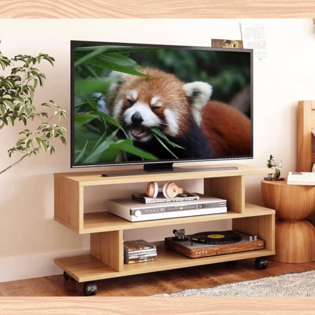 ❤24-37V対応❣組立簡単♪❤テレビ台☆ローボード・キャスター付き