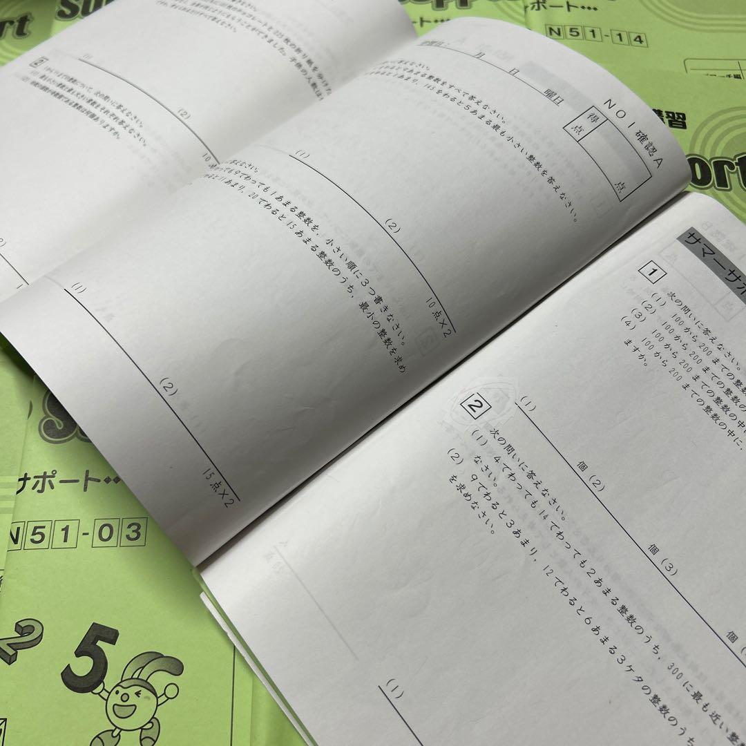 ⑳ A 未記入　SAPIX サピックス　5年　算数　サマーサポート　夏期講習