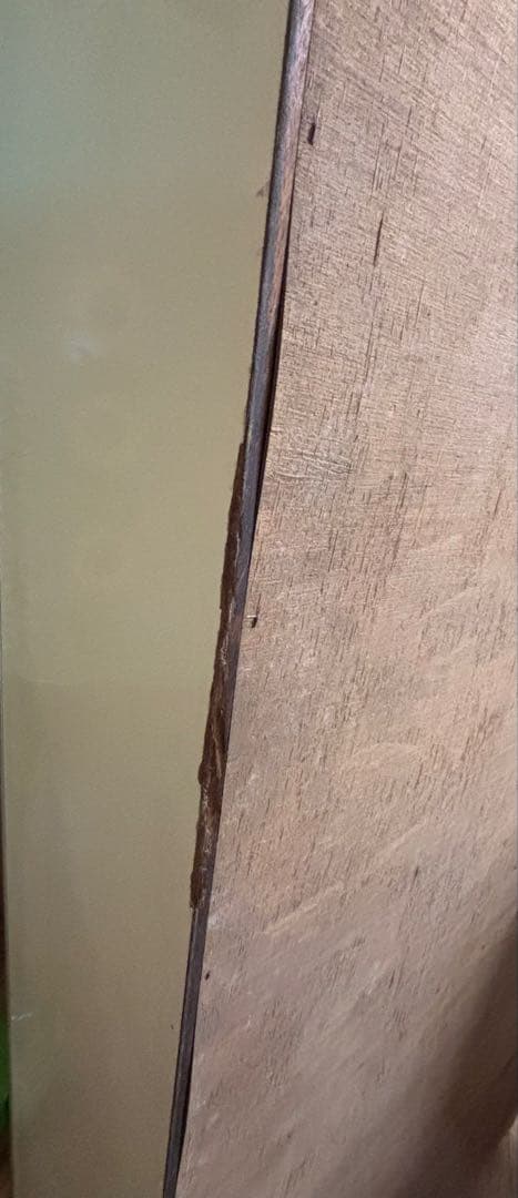 昭和レトロポップ　食器棚 アーチ型ガラス扉　オレンジ