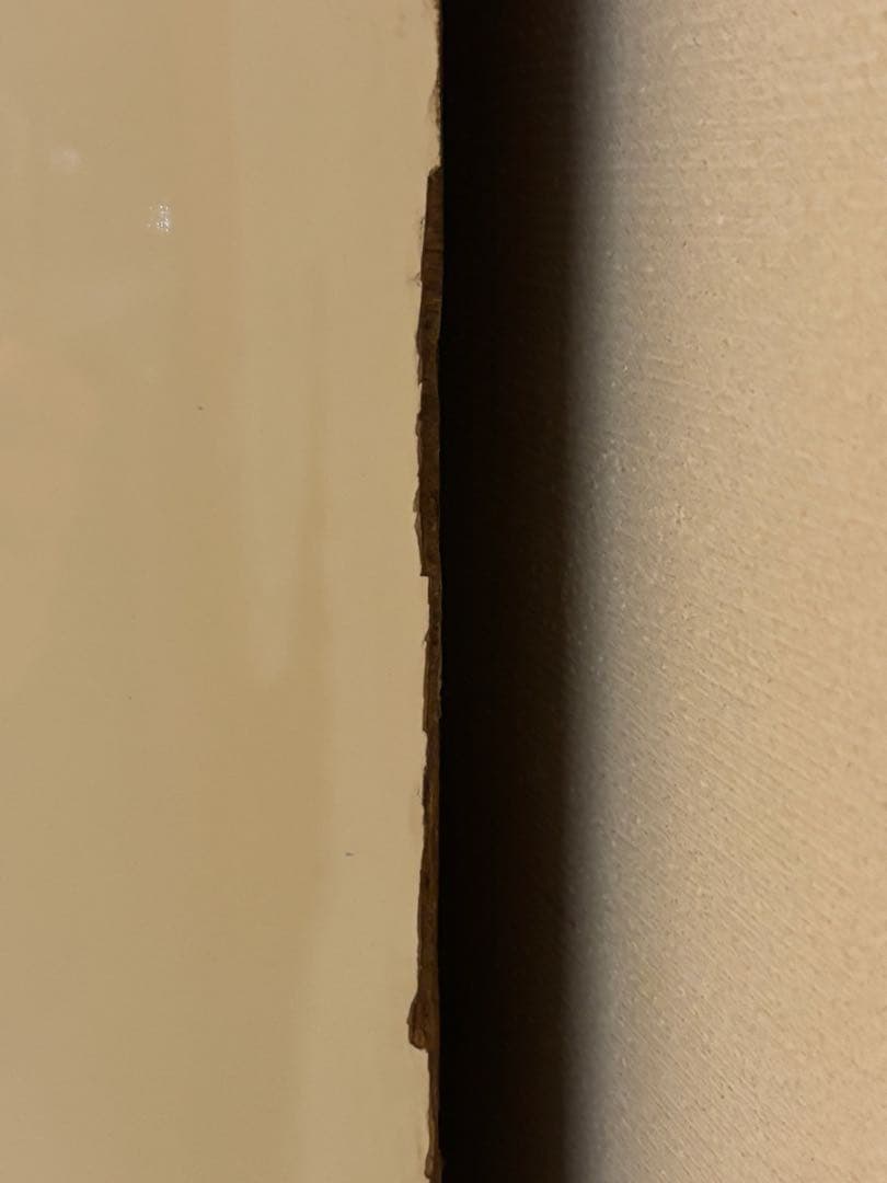 昭和レトロポップ　食器棚 アーチ型ガラス扉　オレンジ