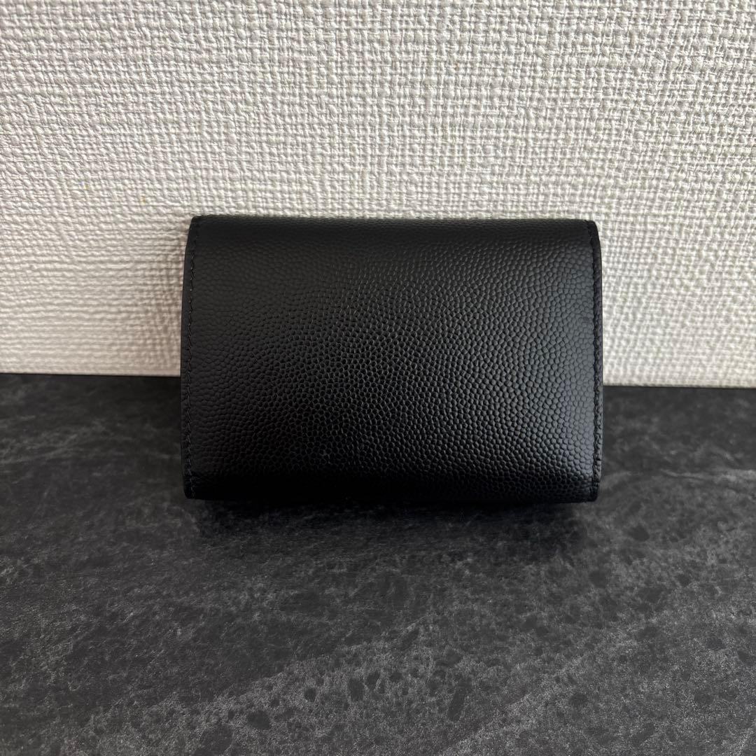 美品　サンローランパリ　6連　キーケース　ブラック　レザー　3つ折り