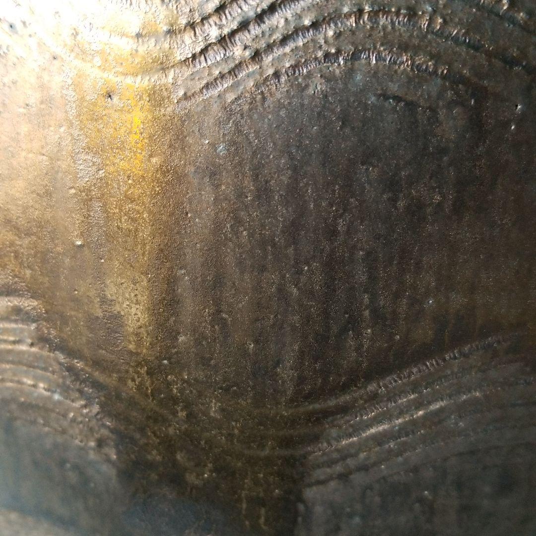 お値下げしました⤵信楽焼傘立て  金茶壷 高さ４５cm