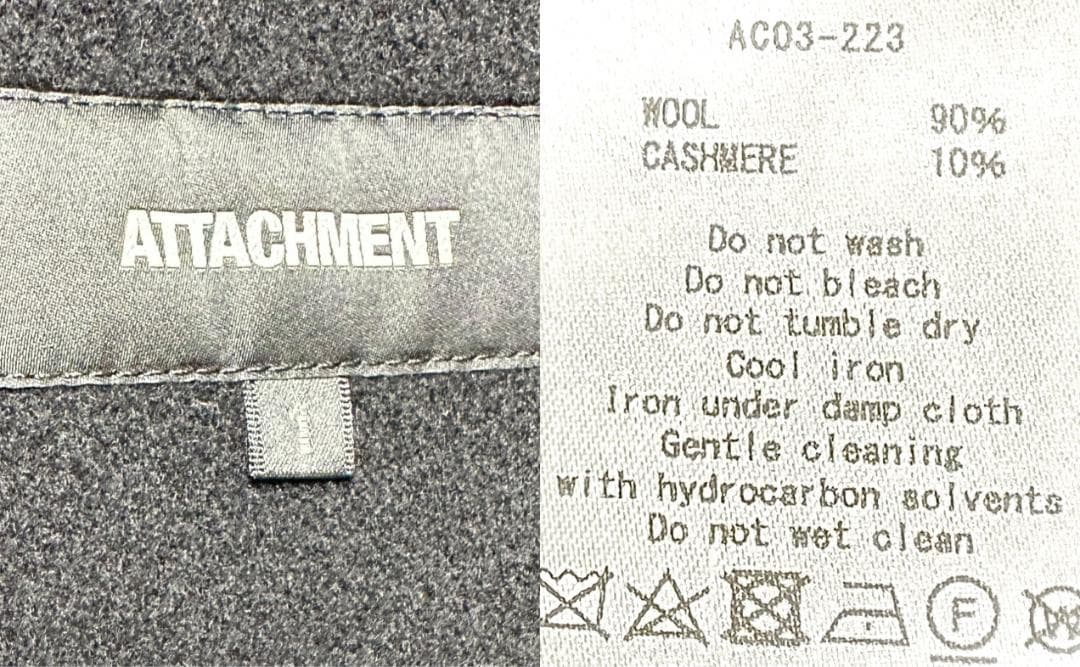 定価8.3万 ATTACHMENT ダブルフェイスビーバーフードハーフコート 1