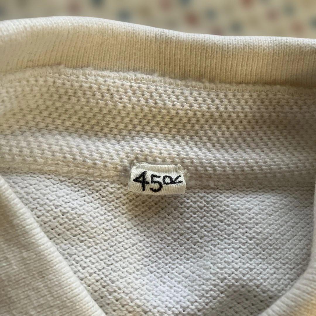 45R スマアール刺繍 鹿の子ポロシャツ