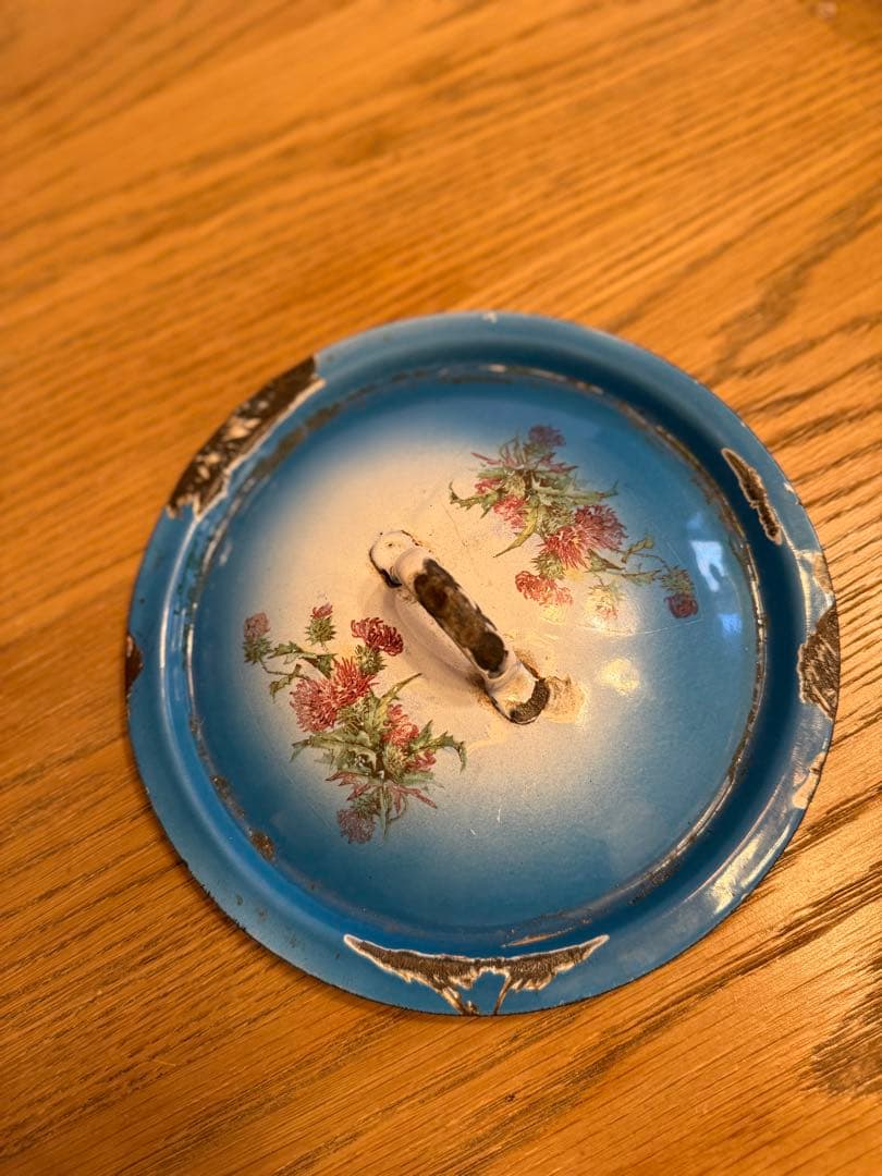 フランスアンティークホーローJapy社ウェディングセット片手鍋セット