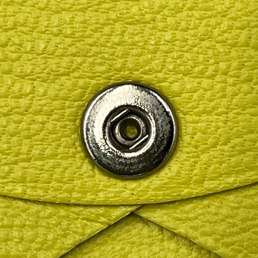 HERMES エルメス カルヴィ イエロー系 名刺入れ　カードケース フランス製