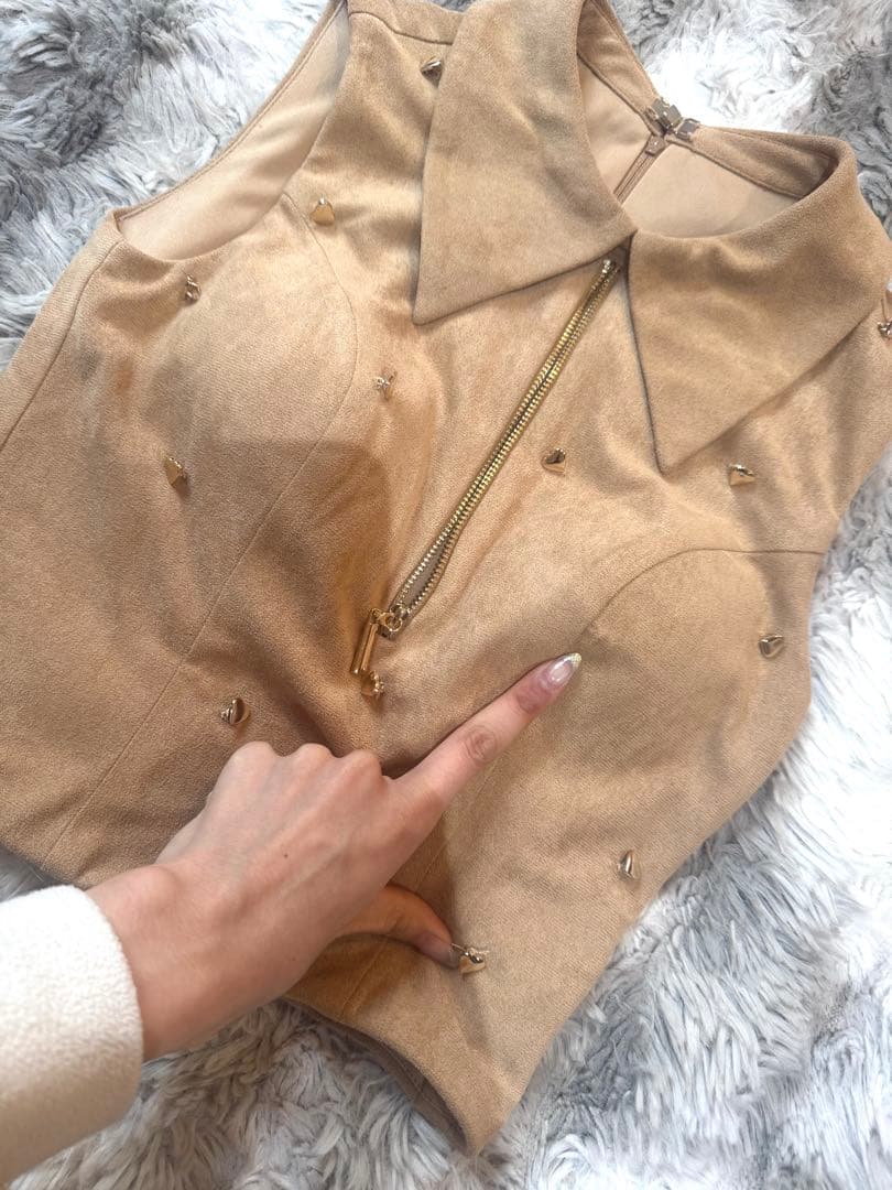 M*様 ROBE de FLEURS ベージュドレスセット